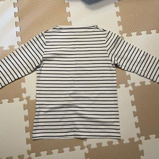 ムジルシリョウヒン(MUJI (無印良品))の無印　ボーダー　トップス　XL(Tシャツ(長袖/七分))