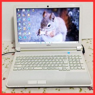 フジツウ(富士通)の即購入OK！WEBカメラ内蔵ノートＰＣ☆富士通Win10☆大容量(ノートPC)