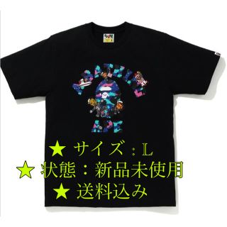 アベイシングエイプ(A BATHING APE)の【 BAPE X KID CUDI 】COLLEGE MOON MAN TEE(Tシャツ/カットソー(半袖/袖なし))