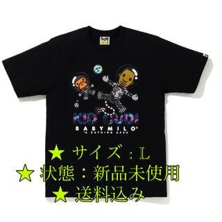 アベイシングエイプ(A BATHING APE)の【 BAPE X KID CUDI BABY MILO MOON MAN TEE(Tシャツ/カットソー(半袖/袖なし))