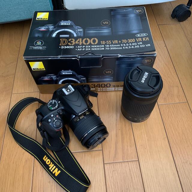 Nikon D3400 ダブルレンズキッドスマホ/家電/カメラ