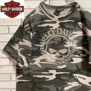 ハーレーダビッドソン(Harley Davidson)の90s 古着 ハーレーダビッドソン  カナダ製 バックプリント ビッグプリント(Tシャツ/カットソー(半袖/袖なし))