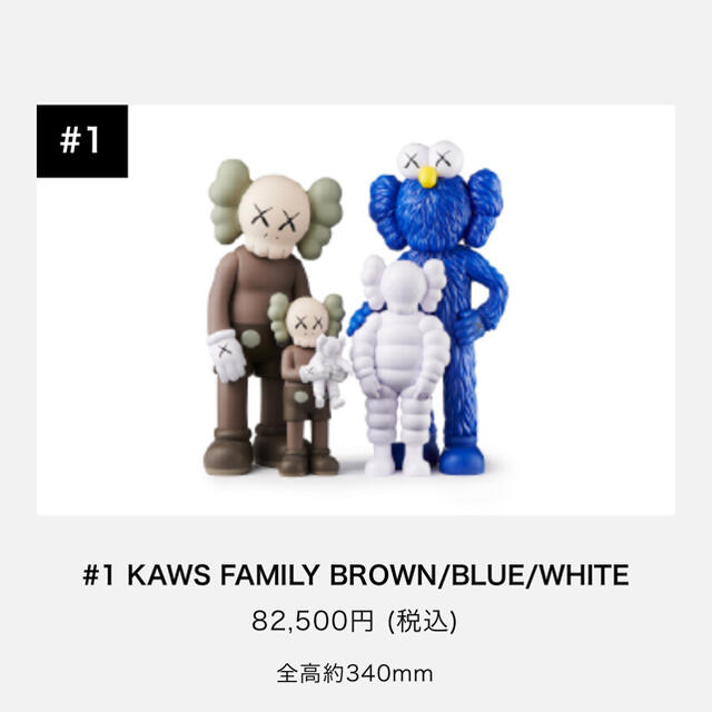 KAWS FAMILY BROWN/BLUE/WHITE KAWS カウズ