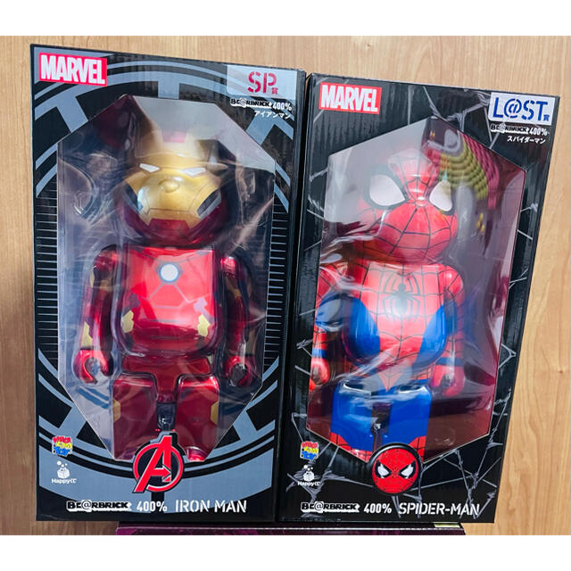 BE@RBRICK MARVEL HAPPYくじ SP賞とLAST賞2点セット ハンドメイド