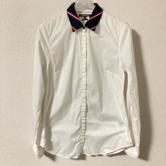 TOMMY HILFIGER(トミーヒルフィガー)のTOMMYHILFIGER/長袖Yシャツ/レディース/M/薄手 レディースのトップス(シャツ/ブラウス(長袖/七分))の商品写真