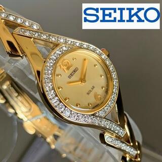 セイコー(SEIKO)の【新品】華奢な手元に★SEIKO セイコー★ソーラー★腕時計 レディース(腕時計)