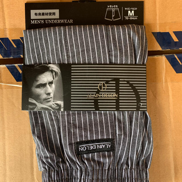 Alain Delon(アランドロン)のブランド　綿100紳士トランクス(前開き) ３枚セット メンズのアンダーウェア(トランクス)の商品写真