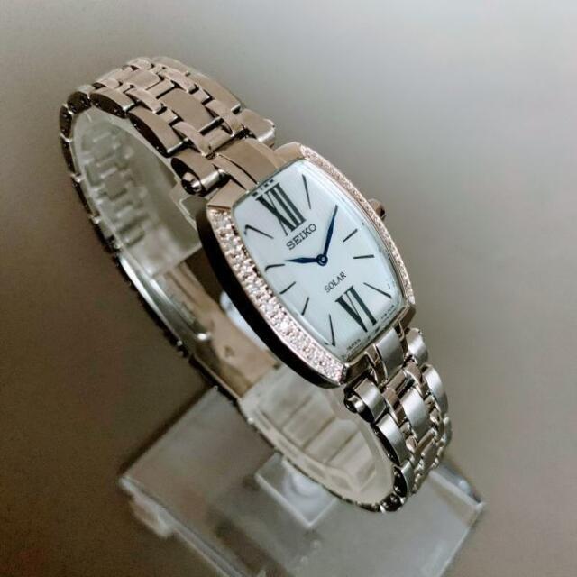 SEIKO(セイコー)の【新品】天然ダイヤの輝き★SEIKO セイコー★ソーラー 腕時計 レディース レディースのファッション小物(腕時計)の商品写真