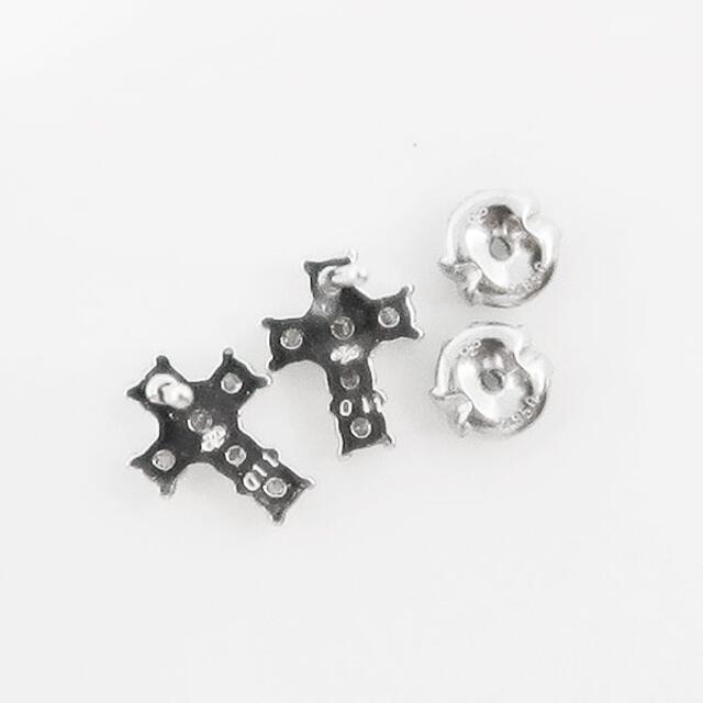 美品 Pt850 ダイヤモンド クロスピアス ダイヤ クロス 十字架 ピアス 3