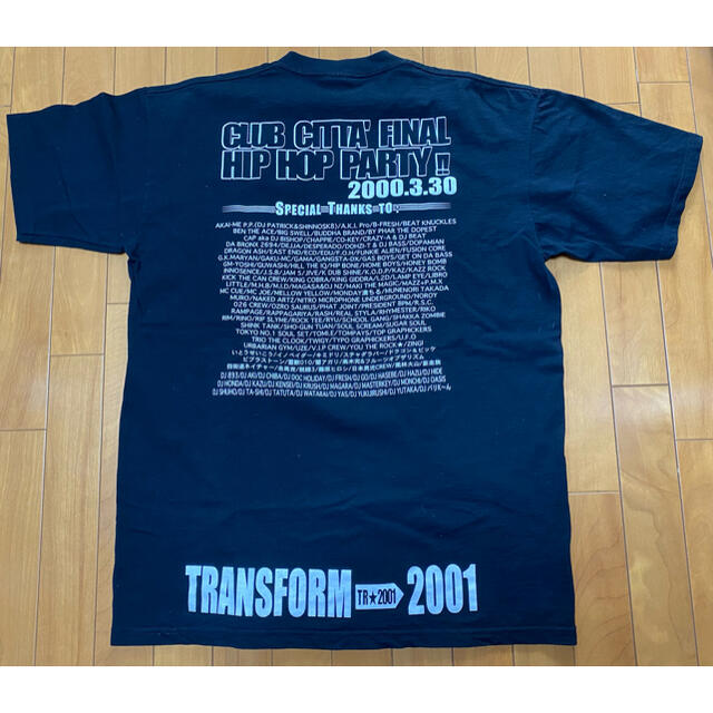 CLUB CITTA' FINAL HIP HOP PARTY 半袖TシャツXL約25cm着丈