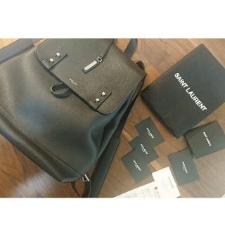 サンローラン(Saint Laurent)のサック・ド・ジュール スープル バックパック(ブラック/グレインレザー)(バッグパック/リュック)