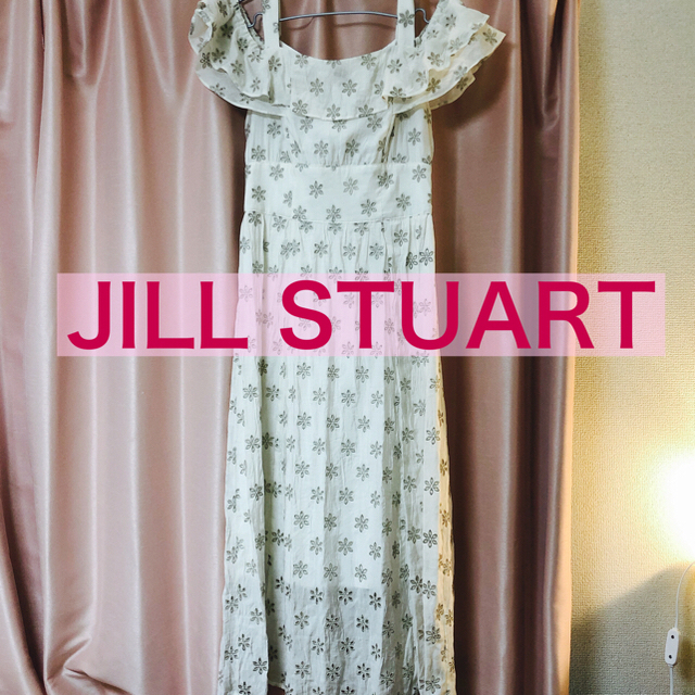 JILLSTUART(ジルスチュアート)のジルスチュアート　刺繍ロングワンピS　フラワー,ひらひら　メルヘン　夏 レディースのワンピース(ロングワンピース/マキシワンピース)の商品写真