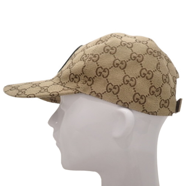 Gucci(グッチ)のグッチ帽子 ベースボールキャップ ベージュ ブラウン茶 40800072896 レディースの帽子(キャップ)の商品写真