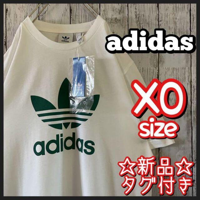 adidas(アディダス)の新品 完売品 アディダス デカロゴ Tシャツ トレフォイル オーバーサイズ 白 メンズのトップス(Tシャツ/カットソー(半袖/袖なし))の商品写真