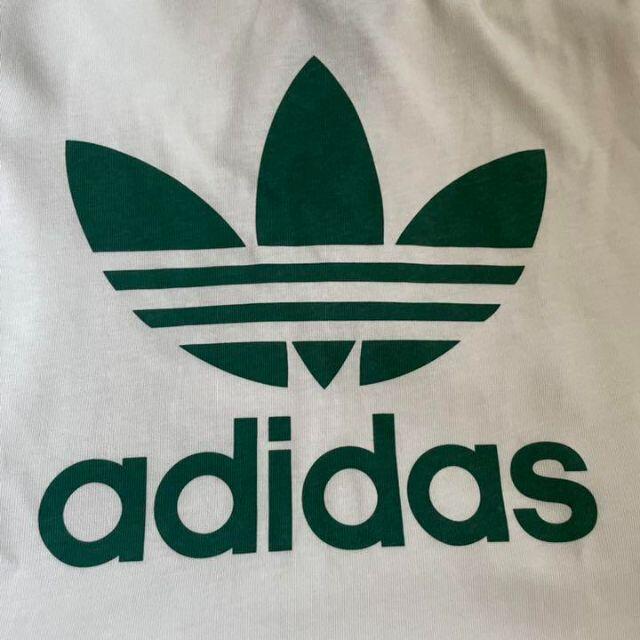 adidas(アディダス)の新品 完売品 アディダス デカロゴ Tシャツ トレフォイル オーバーサイズ 白 メンズのトップス(Tシャツ/カットソー(半袖/袖なし))の商品写真