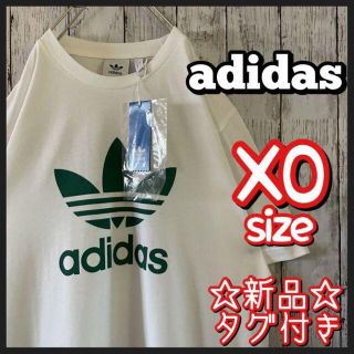 アディダス(adidas)の新品 完売品 アディダス デカロゴ Tシャツ トレフォイル オーバーサイズ 白(Tシャツ/カットソー(半袖/袖なし))