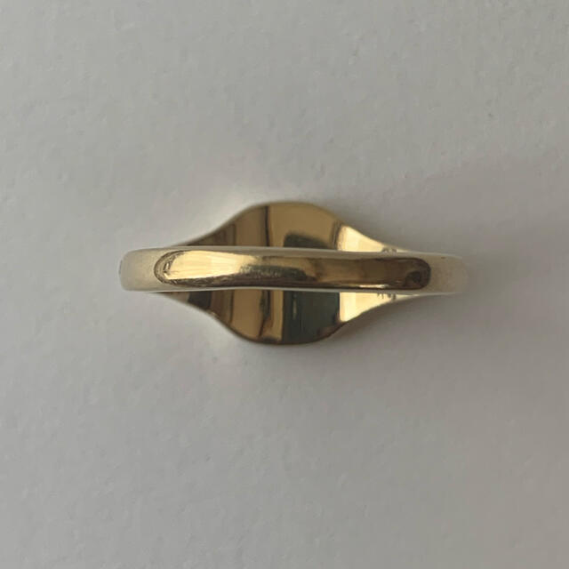 激レア　英国　9ct 9金 アンティーク　シグネットリング メンズのアクセサリー(リング(指輪))の商品写真