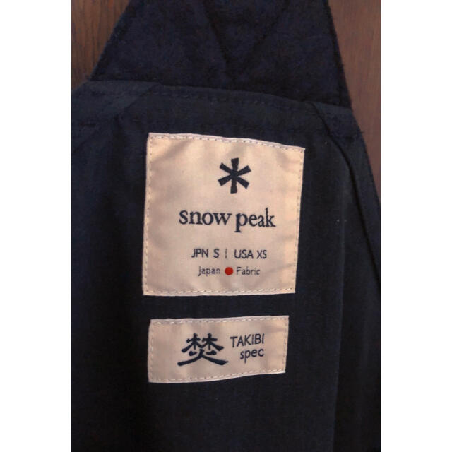 Snow Peak(スノーピーク)のスノーピーク　TAKIBI Vest S Black 焚き火　タキビ　ベスト スポーツ/アウトドアのアウトドア(その他)の商品写真