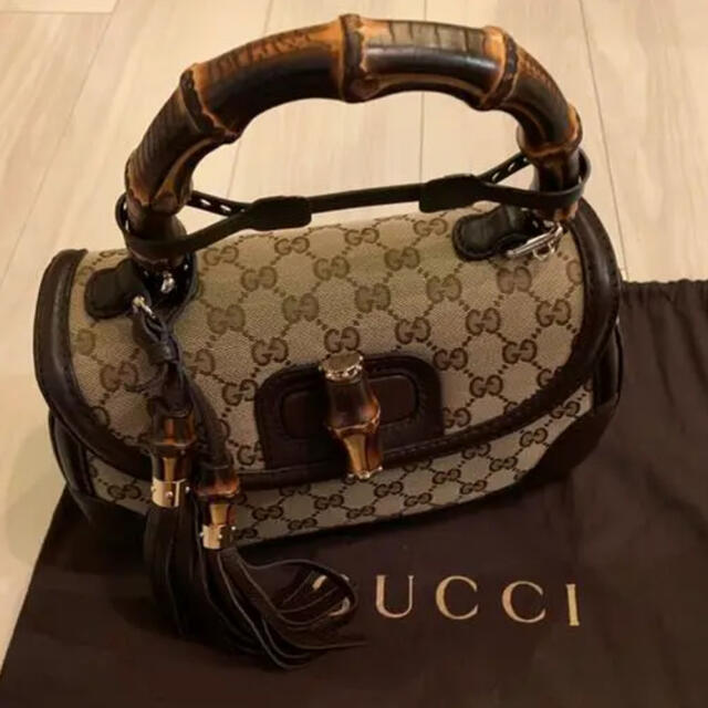 Gucci(グッチ)の【稀少品】GUCCI  バンブークラシックバッグ レディースのバッグ(ハンドバッグ)の商品写真