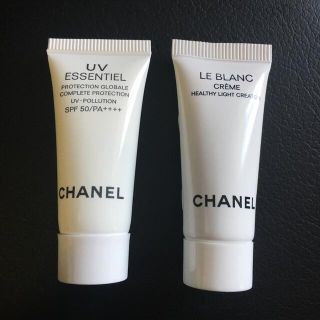 シャネル(CHANEL)のCHANEL シャネル UV エサンシエル コンプリート ルブランクリーム(フェイスクリーム)