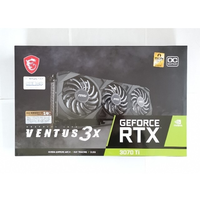 大放出セール】 MSI GeForce RTX 3070 Ti VENTUS 3X 8G OC PCパーツ