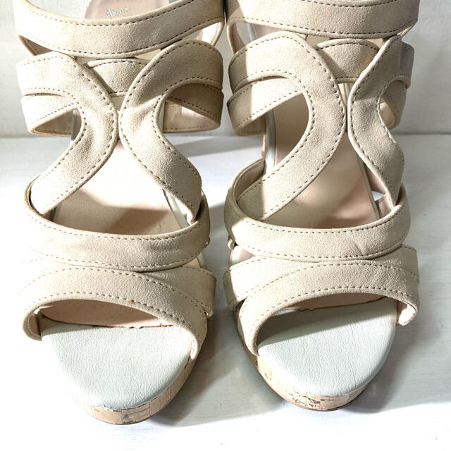 サンダル　ベージュサンダル　Mサイズ レディースの靴/シューズ(サンダル)の商品写真