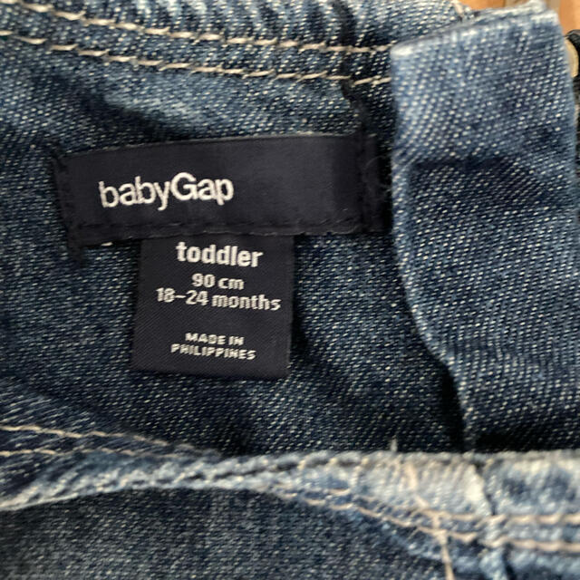 babyGAP(ベビーギャップ)のGAP デニム　ジャンパースカート　ワンピース 90 キッズ/ベビー/マタニティのキッズ服女の子用(90cm~)(ワンピース)の商品写真