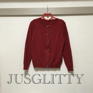 ジャスグリッティー(JUSGLITTY)のジャスグリッティー ビジュー カーデ(カーディガン)