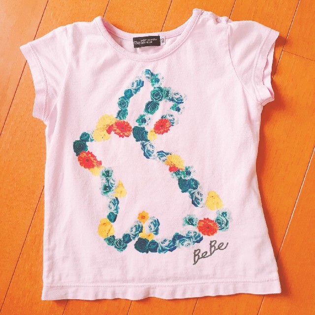 BeBe(ベベ)のBeBe 90☆ ラベンダーピンク☆Tシャツ キッズ/ベビー/マタニティのキッズ服女の子用(90cm~)(Tシャツ/カットソー)の商品写真