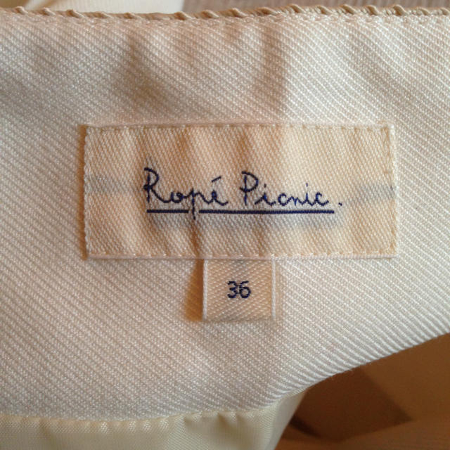 Rope' Picnic(ロペピクニック)のロペ♪ホワイトプリーツスカート値下げ！ レディースのスカート(ミニスカート)の商品写真