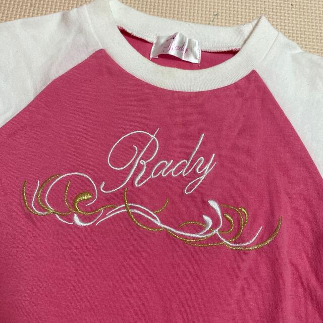 Rady(レディー)のちびRady♡ラグランTシャツワンピース♡ キッズ/ベビー/マタニティのキッズ服女の子用(90cm~)(ワンピース)の商品写真