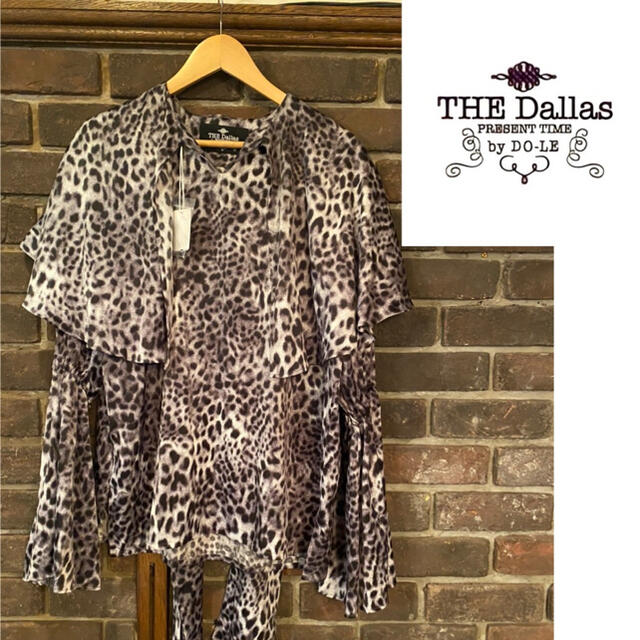 The dallas 2019 aw レオパード　ブラウス