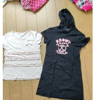 2枚セット　Ｔシャツ＆ワンピース(Tシャツ/カットソー)