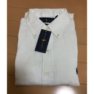 ポロラルフローレン(POLO RALPH LAUREN)の【未使用】ラルフローレン　リネンシャツ　S ホワイト(シャツ)