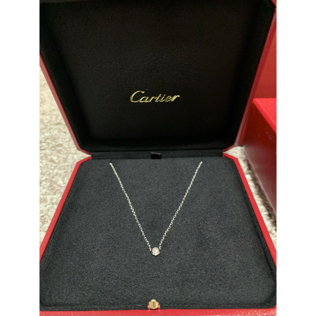 Cartier(カルティエ)のカルティエ　ディアマンレジェ  ネックレス　sm ホワイトゴールド　WG レディースのアクセサリー(ネックレス)の商品写真