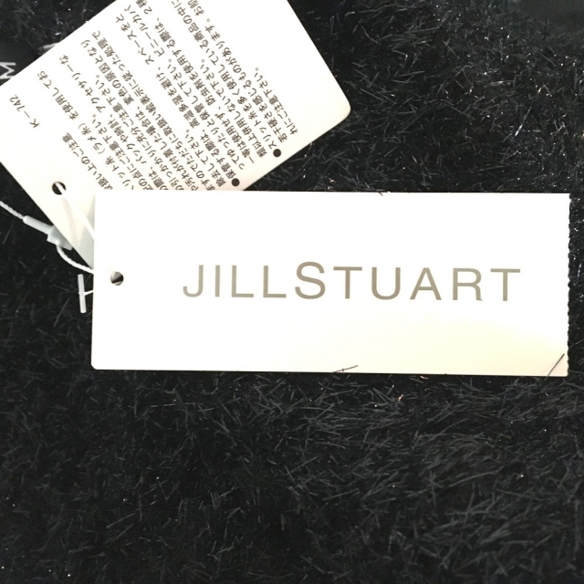 JILLSTUART(ジルスチュアート)の未使用 ジルスチュアート アパレル光沢素材 半袖カットソー ブラック　レディース レディースのレッグウェア(タイツ/ストッキング)の商品写真