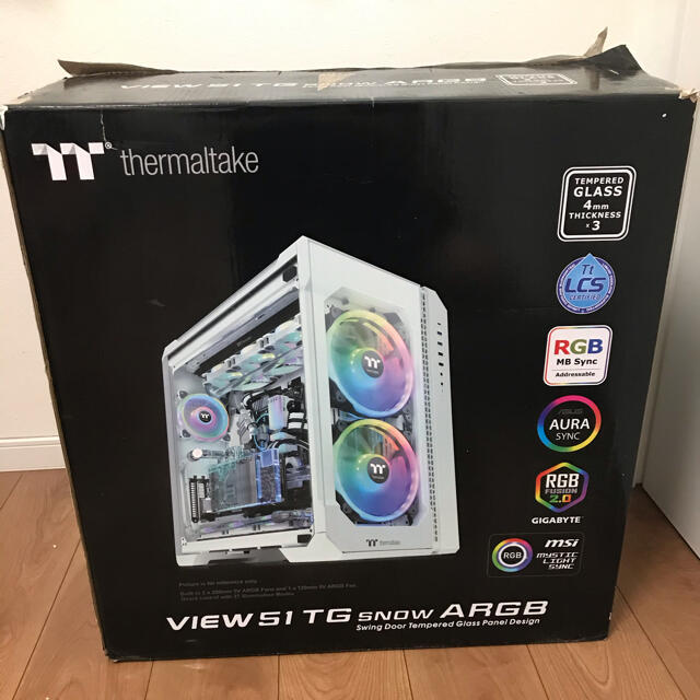 専用☆へれこ様　専用☆thermaltake pcケース  白　フルタワー スマホ/家電/カメラのPC/タブレット(PCパーツ)の商品写真