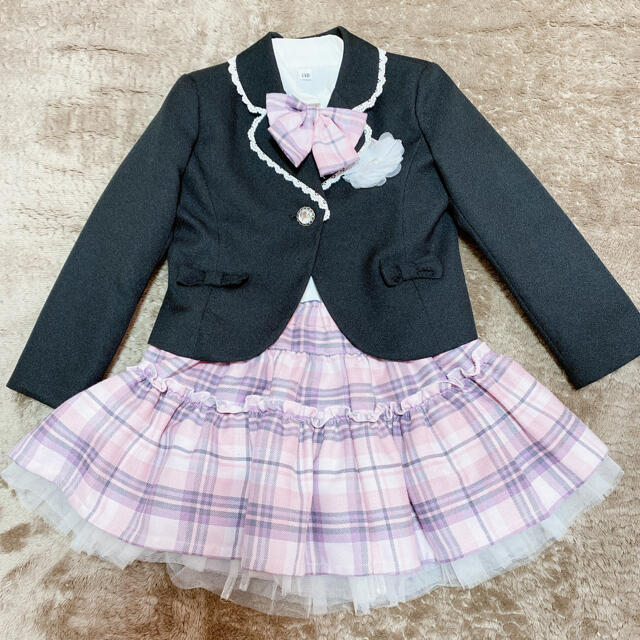 フォーマル スーツ 入学式 110 キッズ/ベビー/マタニティのキッズ服女の子用(90cm~)(ドレス/フォーマル)の商品写真