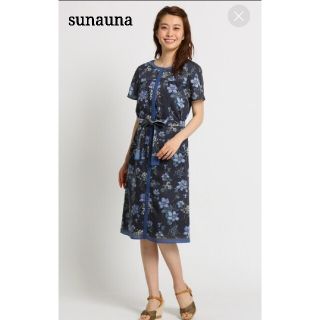 スーナウーナ(SunaUna)の美品♪(34) sunauna ワンピース(ひざ丈ワンピース)