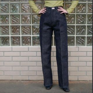 ジョンリンクス(jonnlynx)のFUMIKAUCHIDA BONDING WIDE STRAIGHT PANTS(デニム/ジーンズ)