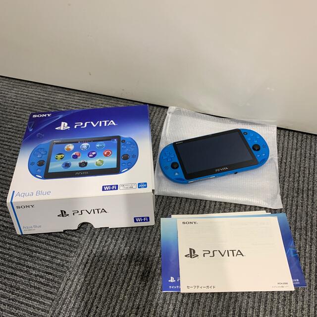 PS VITA ブルー pch-2000 za23携帯用ゲーム機本体