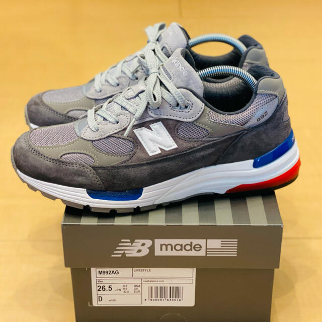 new balance M992AG 26.5cm 992GR | angeloawards.com