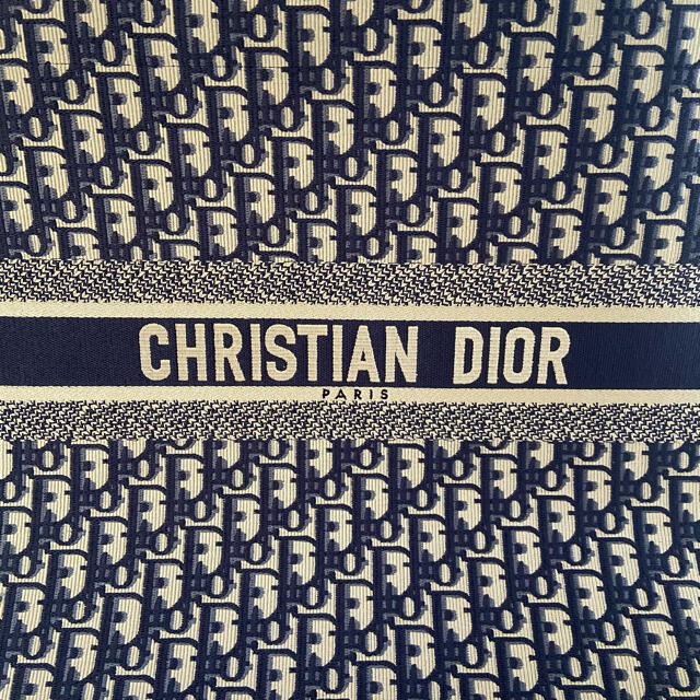 Christian Dior   Christian Dior ブックトート ネイビー ラージサイズ