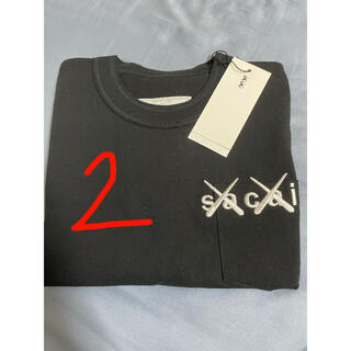 サカイ(sacai)のsacai kaws tシャツ サイズ2(Tシャツ/カットソー(半袖/袖なし))
