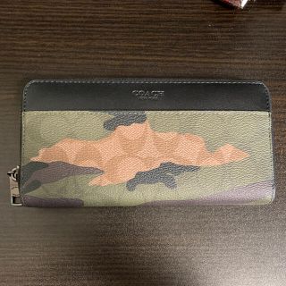 コーチ(COACH)のコーチ　 ラウンドファスナー長財布 迷彩(長財布)