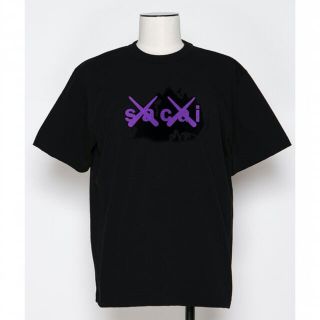 サカイ(sacai)の新品sacai×KAWS T-Shirt(BLACK×PURPLE)size5(Tシャツ/カットソー(半袖/袖なし))