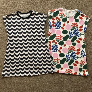 マリメッコ(marimekko)のユニクロ　マリメッココラボ　ワンピース2枚セット(ワンピース)