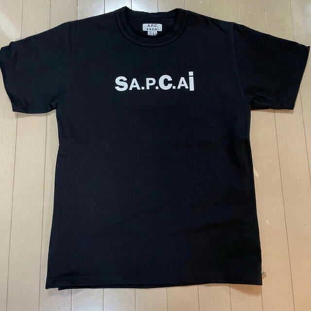 sacai × A.P.C. コラボTシャツ 黒 M 新品 サカイ Tシャツ/カットソー(半袖/袖なし)