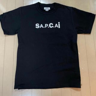 サカイ(sacai)のsacai × A.P.C.  コラボTシャツ　黒　M 新品　サカイ(Tシャツ/カットソー(半袖/袖なし))