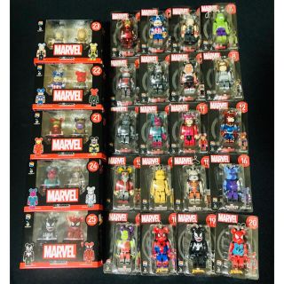 マーベル(MARVEL)のhappyくじ　ベアブリック　マーベル　No.1〜No.25 セット(アメコミ)